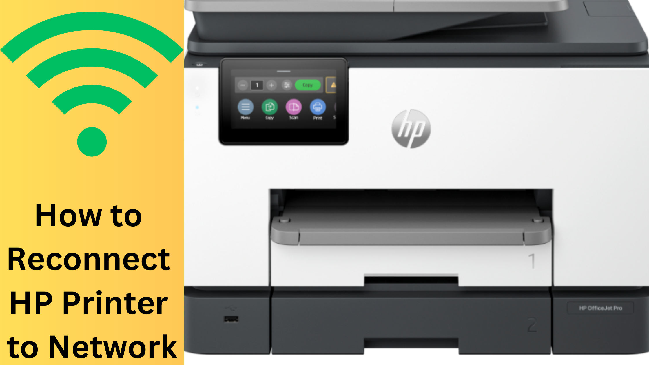How to reconnect HP printer to network